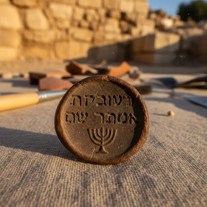 Selo Rei Ezequias Encontrado Jerusalem — Israel Descomplicado