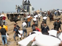 comida pelo ar gaza