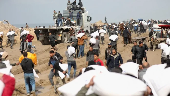 comida pelo ar gaza